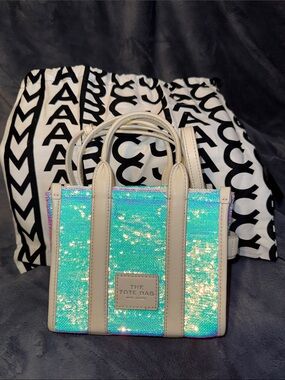 Marc Jacobs Micro Tote Bag Iridescent Sequin